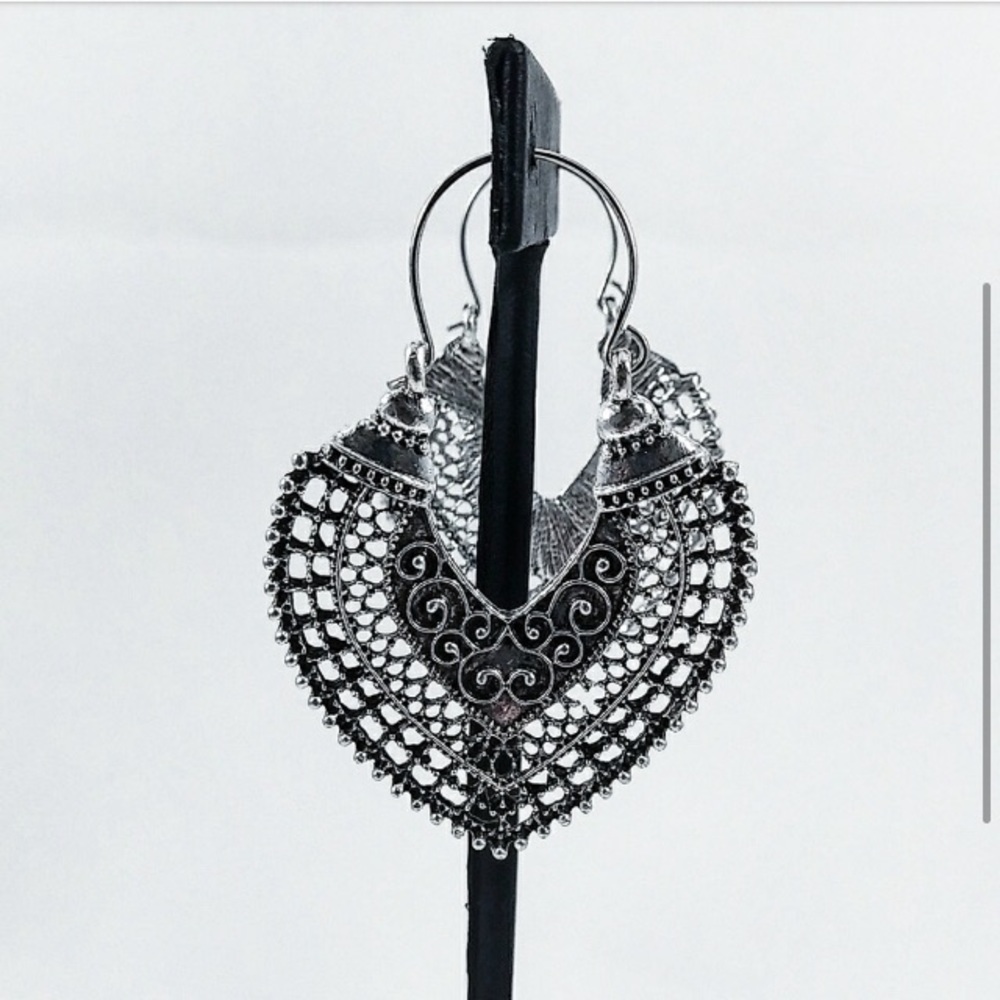 📛Out Of Stock📛 Mandala Arrowhead Earrings - Picture 2 of 4